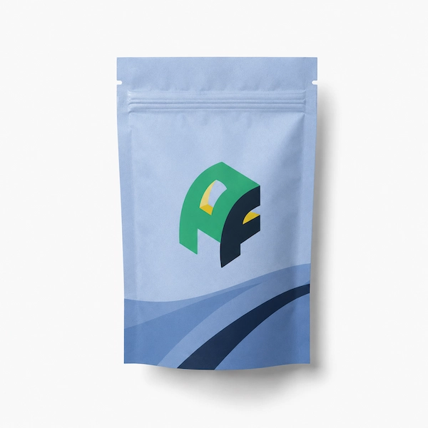 Custom Printed 3.5 x 5 x 2" Mylar Bags (1/8 oz)